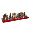 Battery Operated LED Light-Up Christmas Village Set, 17-Pieces