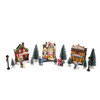 Battery Operated LED Light-Up Christmas Village Set, 17-Pieces