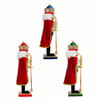 15“ Nutcrackers With Capes, 3 Assorted