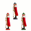 15“ Nutcrackers With Capes, 3 Assorted