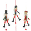5“ Nutcracker Pull Puppet Ornaments, 3 Assorted