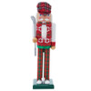 15“ Red and Green Golfer Nutcracker