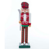 15“ Red and Green Golfer Nutcracker
