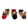 15“ Red, Green and Blue King and Soldier Nutcrackers, 3 Assorted