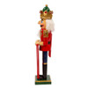 15“ King Nutcracker Holding Picture Frame