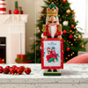 15“ King Nutcracker Holding Picture Frame
