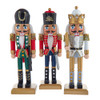 10“ Red, Green & Gold Nutcrackers, 3 Assorted