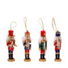 5“ Wooden Nutcracker Ornaments, 4-Piece Set