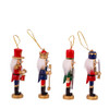 5“ Wooden Nutcracker Ornaments, 4-Piece Set