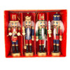 5“ Wooden Nutcracker Ornaments, 4-Piece Set
