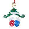 Mitten Family Of 2 Ornament For Personalization