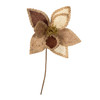 Natural Macramé Poinsettia Pick