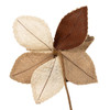 Natural Macramé Poinsettia Pick