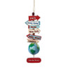 World With Signs Ornament
