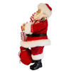 10.5“ Fabriché™ Santa With Christmas Candy and Bag