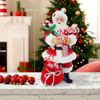 10.5“ Fabriché™ Santa With Christmas Candy and Bag