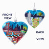 San Francisco Heart Cityscape Glass Ornament