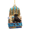 Barcelona Cityscape Glass Ornament