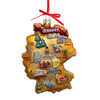 Germany Map Glass Ornament
