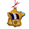 France Map Glass Ornament