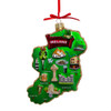 Ireland Map Glass Ornament
