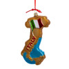 Italy Map Glass Ornament