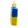 We Stand With Ukraine Flag Glass Ornament