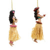 Hula Dancer Ornaments, 2 Assorted
