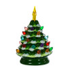 Battery Operated LED Ceramic Green Christmas Tree