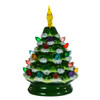 Battery Operated LED Ceramic Green Christmas Tree