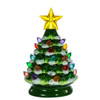 Battery Operated LED Ceramic Green Christmas Tree