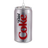 Diet Coca-Cola® Can Glass Ornament