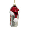 Coca-Cola® Glass Diet Coke Can With Santa Hat Ornament