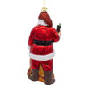Coca-Cola® Glass Santa With Bag Ornament