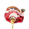 Coca-Cola® Glass Santa With Bag Ornament