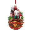 Coca-Cola® Glass Santa Bag Ornament