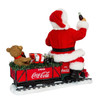 13" Fabriché™ Coca-Cola® Santa On Train With LED Light