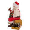 9“ Fabriché™ Coca-Cola® Santa Sitting on Crates