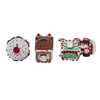 4.3“ Battery Operated LED Claydough Gingerbread Train, 3 Piece Set