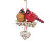 Cardinals On Birch Branch Ornament