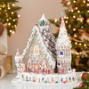 13“ Pre-Lit Claydough Gingerbread Inn with C7 Bulb