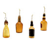Glass Liquor Bottle Ornament, 4 Assorted