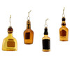Glass Liquor Bottle Ornament, 4 Assorted
