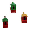 Glitter Train Ornaments, 3 Assorted