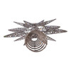 15.5" Un-Lit Silver Glitter 3D Star Tree Topper