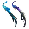 Feather Peacock Clip-On Ornaments, 2 Assorted