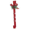 Red Wreath Hanger With Plaid Bow