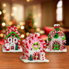 Battery-Operated LED Gingerbread Candy Houses, 3-Piece Set