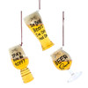 Glass Beer Glass With Sayings Ornaments, 3 Assorted