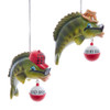 Lodge Bass With Saying Ornaments, 2 Assorted